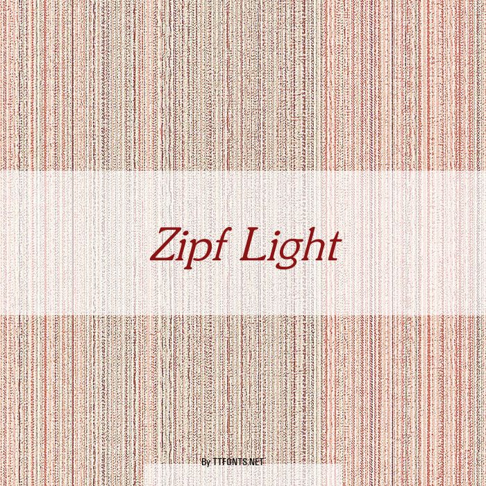 Zipf Light example